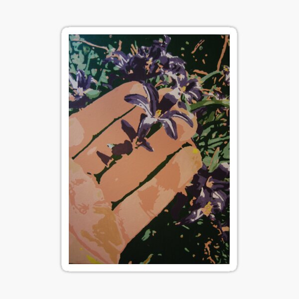Hand Holding a Flower Sticker