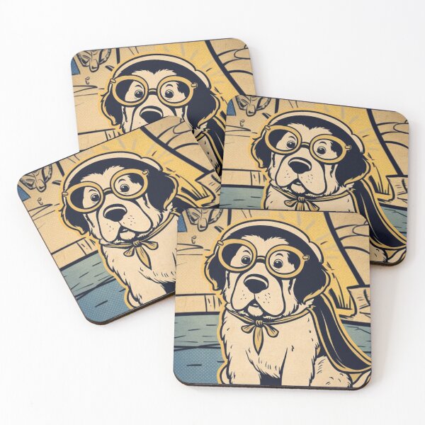 Item preview, Old-School St Bernard Comic Art designed and sold by NeatThingLover.