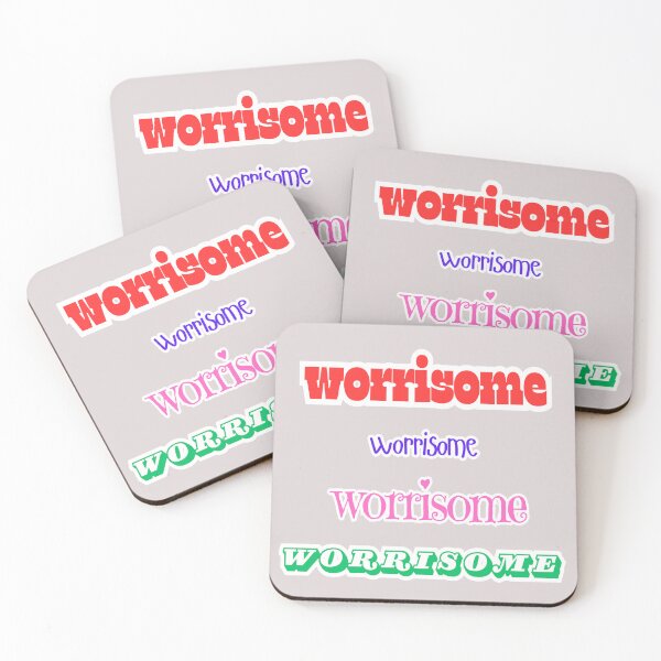 Item preview, Worrisome Stickers - 4 Pack designed and sold by HauntedOpera.