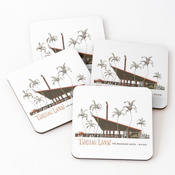 Item preview, Vintage Hawaii - Tahitian Lanai bar / Waikikian Hotel designed and sold by retropetrol.