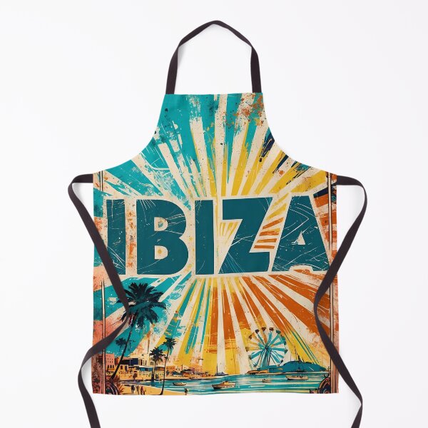 Item preview, Vintage Ibiza Illustration designed and sold by Ceemko's Vintage Corner.