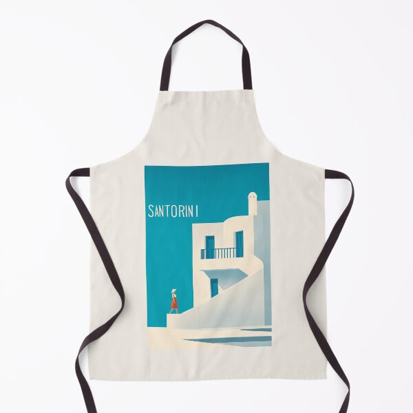 Item preview, Minimalist Santorini Art with Iconic White Architecture designed and sold by Retro Travel Design.