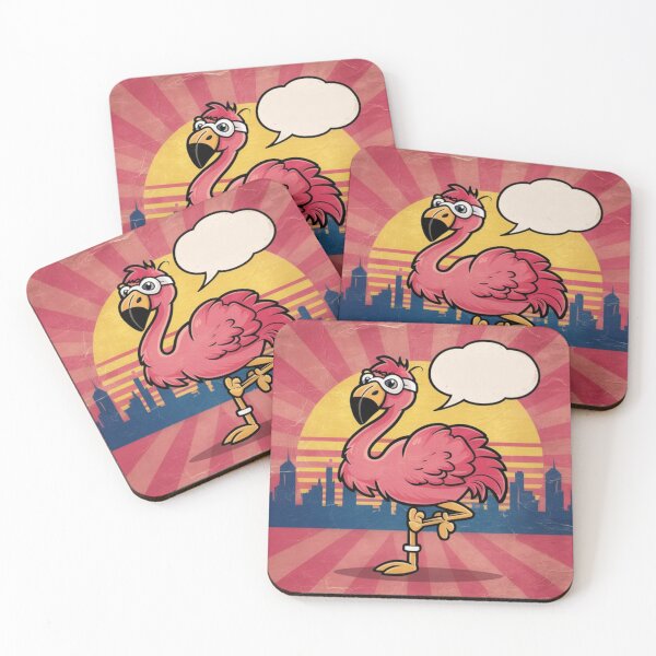 Item preview, Vintage Cartoon Flamingo Art designed and sold by NeatThingLover.