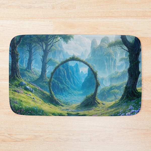 Item preview, Mirror Meadows – Tranquil Meadow Reflection, Hand-Drawn Art designed and sold by koreatvtea.