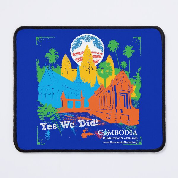 Item preview, Vintage throwback Obama Democrats Abroad Cambodia design designed and sold by Peregrinus Creative.