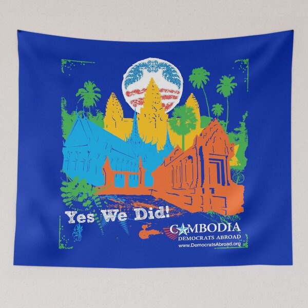 Item preview, Vintage throwback Obama Democrats Abroad Cambodia design designed and sold by Peregrinus Creative.