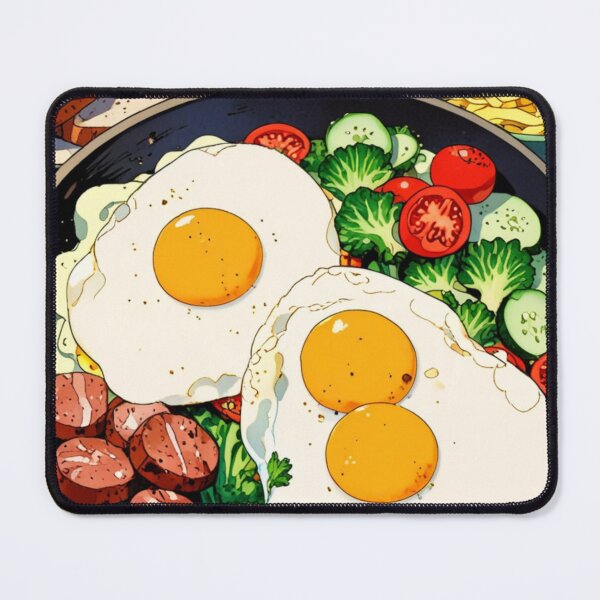Item preview, Anime illustration of fried eggs designed and sold by Millionsxi.