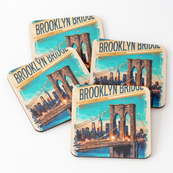 Item preview, Vintage Art of Brooklyn Bridge's Timeless Majesty designed and sold by Ceemko's Vintage Corner.