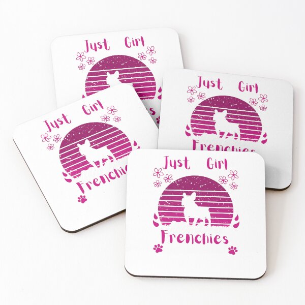 Item preview, Just a Girl Who Loves Frenchies - Cute French Bulldog Design designed and sold by SebisTshirts.