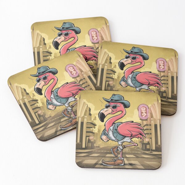 Item preview, Vintage Flamingo Comic Illustration designed and sold by NeatThingLover.