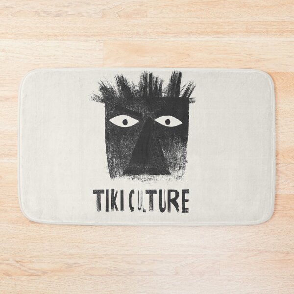 Item preview, Bold Tiki Culture Tribal Mask Art in Monochrome designed and sold by Retro Travel Design.