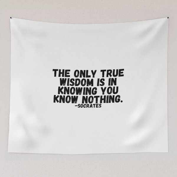 Item preview, Socrates - The Only True Wisdom Is In Knowing You Know Nothing.  designed and sold by CharmStudio.