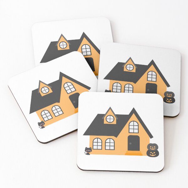 Item preview, Hand drawn cute Halloween Decorated House designed and sold by nuchz.