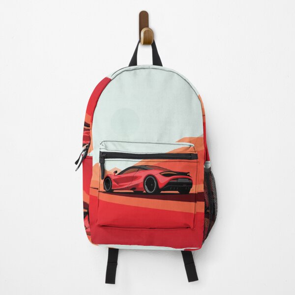 Item preview, McLaren 720S Red Desert Road Illustration designed and sold by blackdogshop.