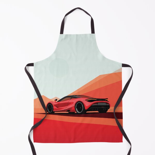 Item preview, McLaren 720S Red Desert Road Illustration designed and sold by blackdogshop.