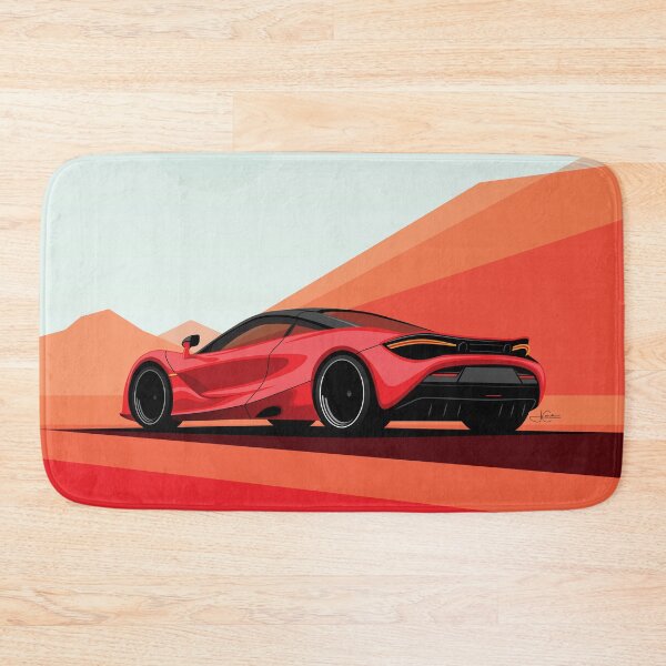 Item preview, McLaren 720S Red Desert Road Illustration designed and sold by blackdogshop.