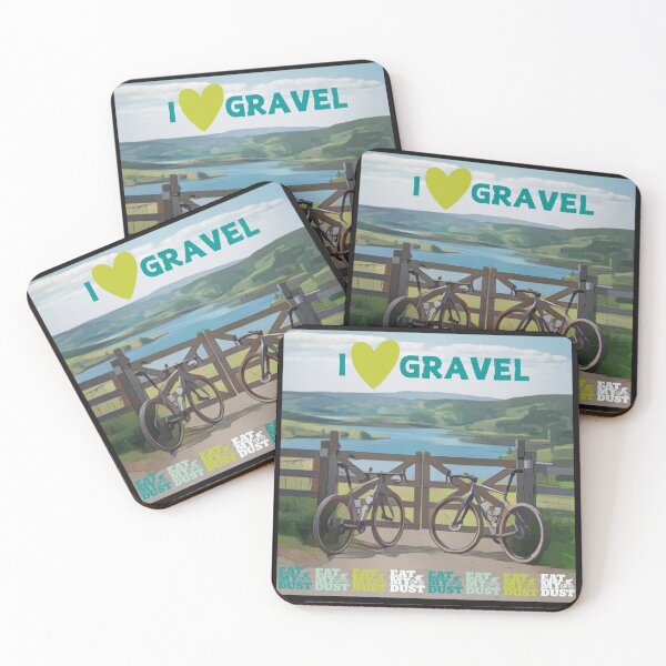 Item preview, I Love Gravel Cycling - Eat My Dust designed and sold by EatMyDust-Bike.