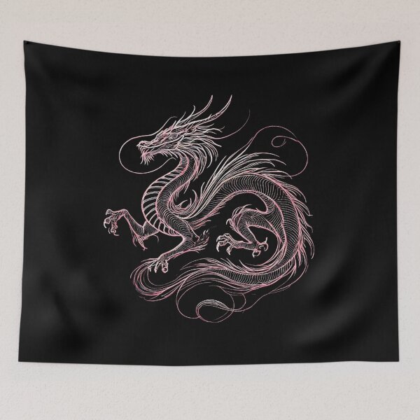 Item preview, Red Dragon Outline designed and sold by Blink Art Studio.