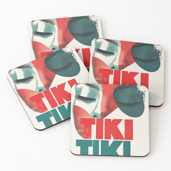 Item preview, Vibrant Tiki Pop Art with Bold Retro Aesthetic designed and sold by Retro Travel Design.