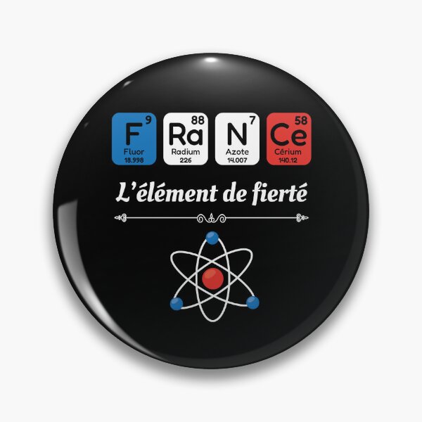 Item preview, France élément de fierté Cadeau Physique Chimie : Cadeau Drôle pour les profs de physique et chimie designed and sold by thegiftedadult.