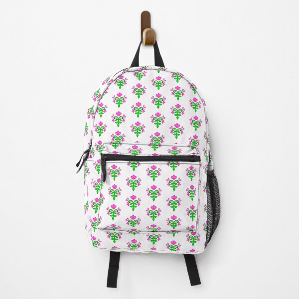 Item preview, Pink floral folk motif designed and sold by Kalpa.