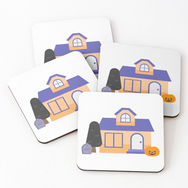 Item preview, Hand drawn cute Halloween Decorated House designed and sold by nuchz.