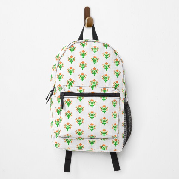 Item preview, Yellow floral folk motif designed and sold by Kalpa.