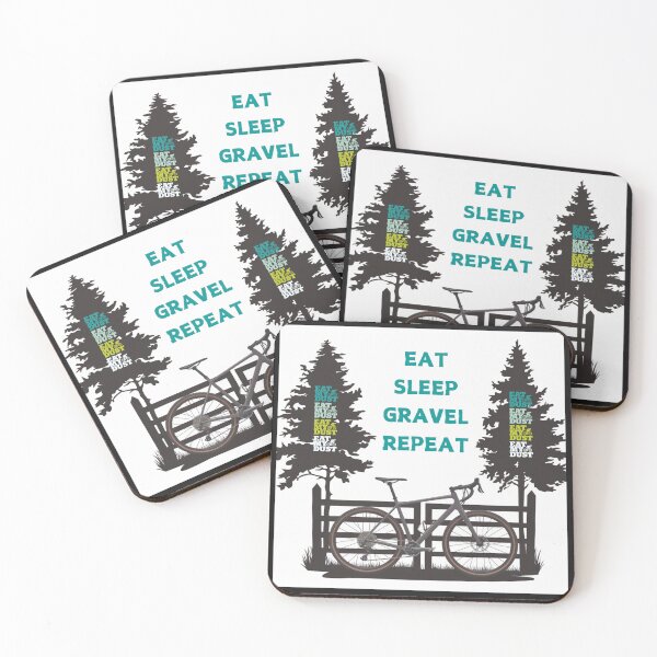 Item preview, Cycling - Eat Sleep Gravel Repeat - Eat My Dust designed and sold by EatMyDust-Bike.