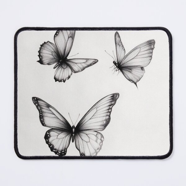 Item preview, Black and white monarch butterfly pencil drawing designed and sold by Pencil-Art.