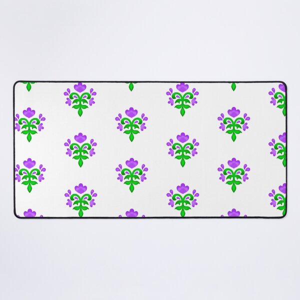 Item preview, Purple floral folk motif designed and sold by Kalpa.