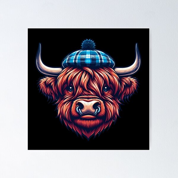 Item preview, Scottish Hairy Highland Cow designed and sold by Azrora.