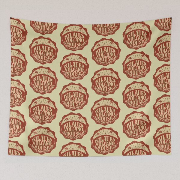 Item preview, Vintage Hawaii - Kilauea Volcano House Hotel - travel worn, aged finish. designed and sold by retropetrol.
