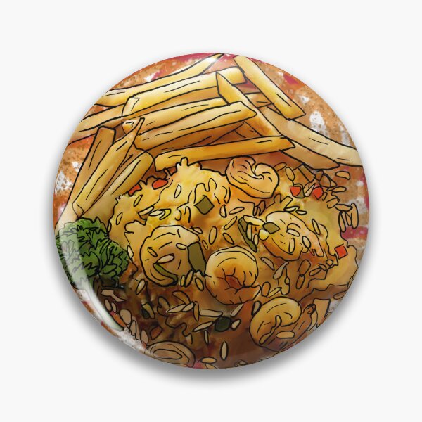 Item preview, Rice with Chicken and Shrimp designed and sold by Pretty Postcards.