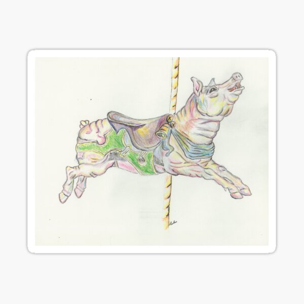 Dentzel Pig Sticker