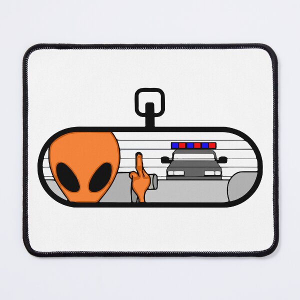 Item preview, ORANGE ALIEN VS POLICE designed and sold by OussCosmos ⭐️⭐️⭐️⭐️⭐️.