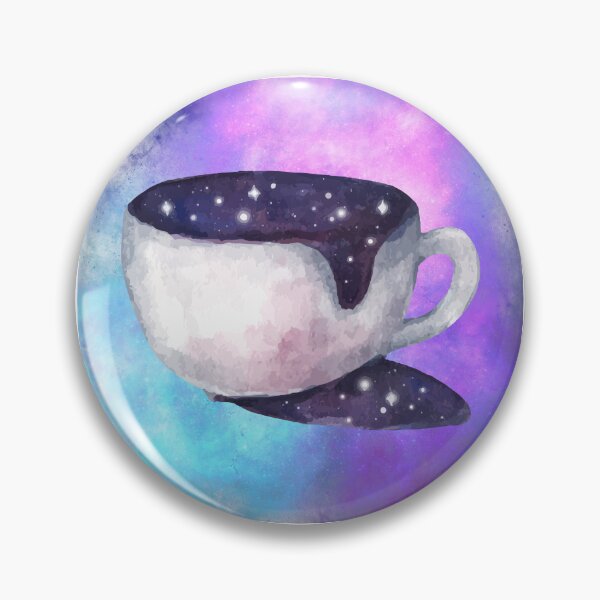 Item preview, Galactic Tea Space Teacup Galaxy Coffee designed and sold by WildWoodlandWitch.