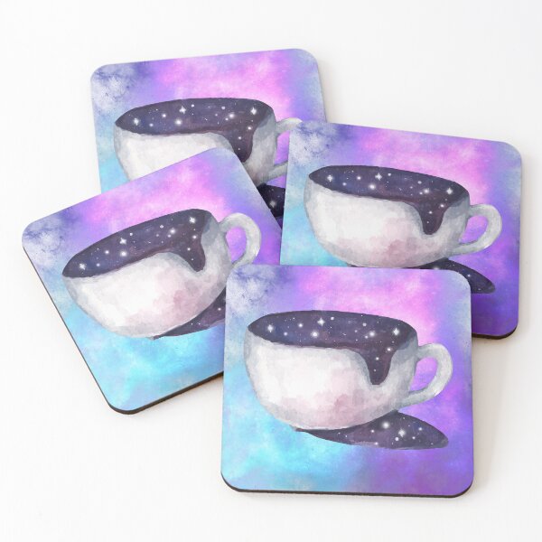 Item preview, Galactic Tea Space Teacup Galaxy Coffee designed and sold by WildWoodlandWitch.