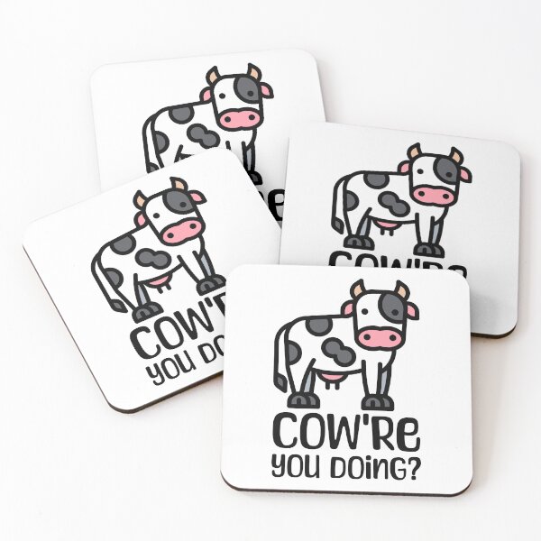 Item preview, Cow're You'e Doing? Funny Cow Pun designed and sold by PMCreative.