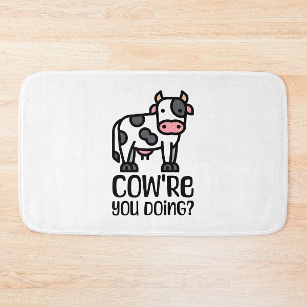 Item preview, Cow're You'e Doing? Funny Cow Pun designed and sold by PMCreative.