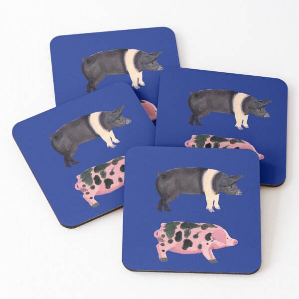 Item preview, Heritage Pig Breeds Illustration | Berkshire and Gloucestershire Old Spot Pigs | Illustrated by Jemma Jamie Skidmore designed and sold by Jemma Jamie Skidmore.