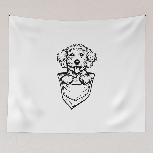 Item preview, Goldendoodle Pup-Pocket Puppy Graphic designed and sold by SavinMercantile.