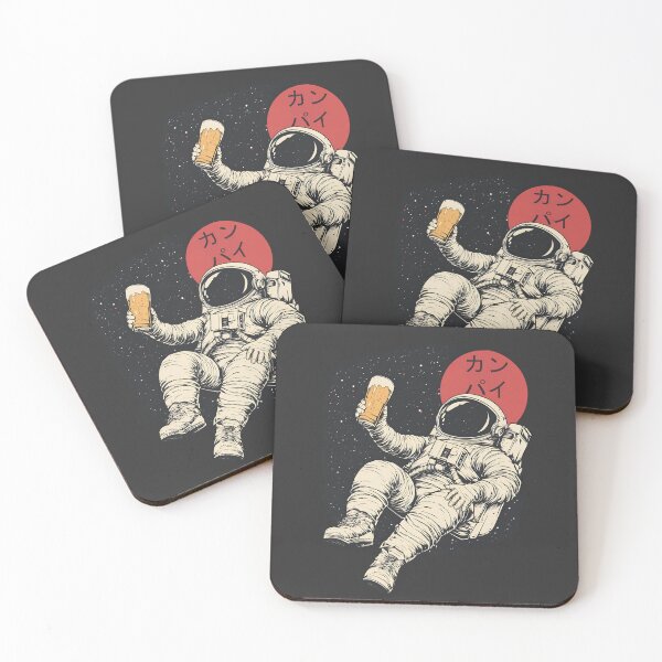 Item preview, Astronaut with a full mug of beer designed and sold by GGZebra.