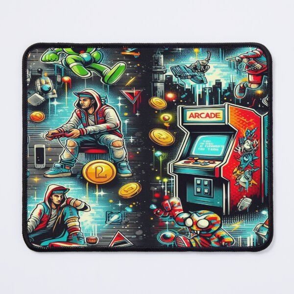 Item preview, falcon88 Retro Arcade Graffiti designed and sold by Imaginarium of Chaos falcon88 .