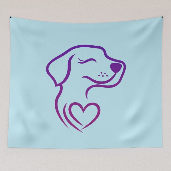 Item preview, Dog love purple gradient designed and sold by Zen Lael.