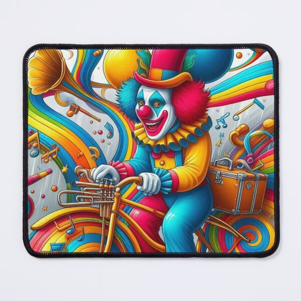 Item preview, Whimsical Clown on a Musical Bicycle designed and sold by Peter-Pan-S.