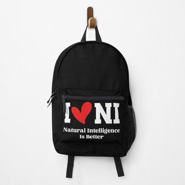 Item preview, NATURAL INTELLIGENCE IS BETTER HUMAN BRAIN VS AI designed and sold by NiibDesigns.
