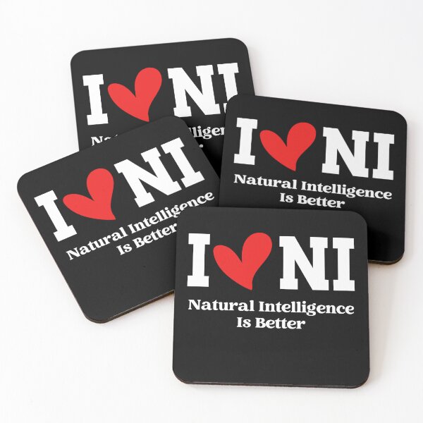 Item preview, NATURAL INTELLIGENCE IS BETTER HUMAN BRAIN VS AI designed and sold by NiibDesigns.