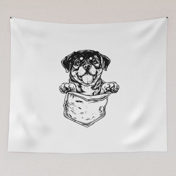 Item preview, Rottweiler Pup-Pocket Puppy Graphic designed and sold by SavinMercantile.