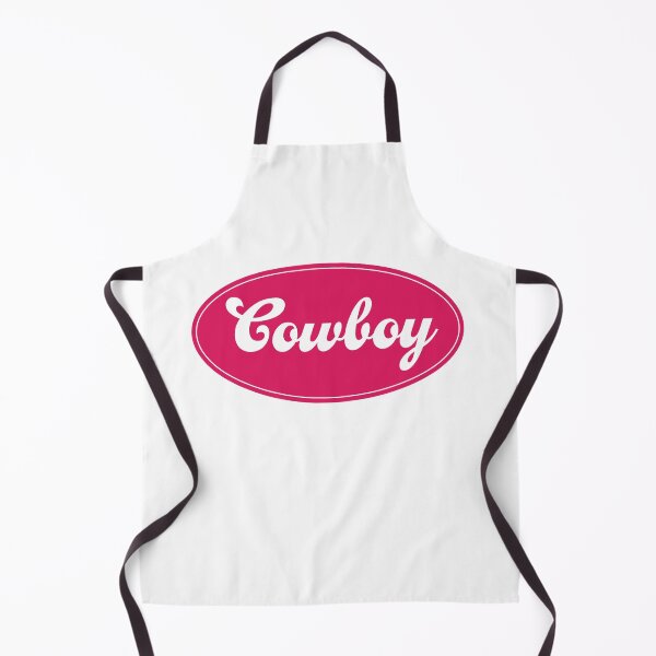 Artikelvorschau, Cowboy-Patch auf rotem ovalem Namensschild entworfen und verkauft von PIXEL POP DESIGNS - Beyond the Norm!.