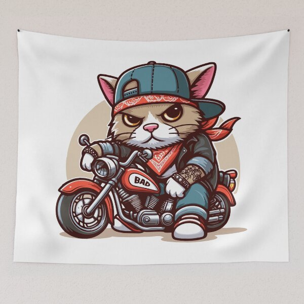Item preview, Cat Brat: biker designed and sold by ArtEmotionsImages.